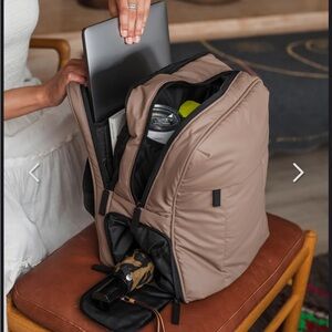 Calpak Luka 15 inch Laptop Backpack in Chocolate